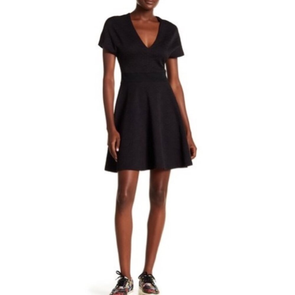 Opening Ceremony Textured Black Dress